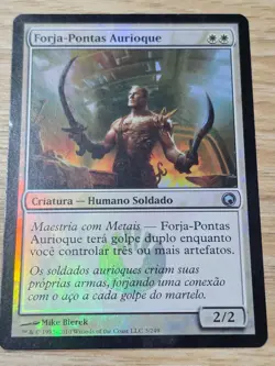 Auriok Edgewrig●FOIL●SCARS OF MIRRODIN●PORTUGUESE●UNCOMMON●2010●MTG●LP●02081 - Image 1