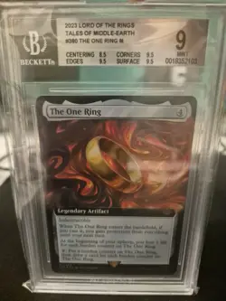 MTG LOTR - The One Ring - Extended Art FOIL (LTR #380) - BGS 9 MINT - Image 1