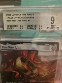 MTG LOTR - The One Ring - Extended Art FOIL (LTR #380) - BGS 9 MINT - Image 3