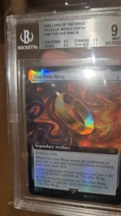 MTG LOTR - The One Ring - Extended Art FOIL (LTR #380) - BGS 9 MINT - Image 5