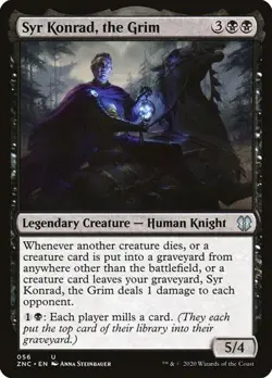 2x Syr Konrad, the Grim Zendikar Rising Commander LP MTG - Image 1