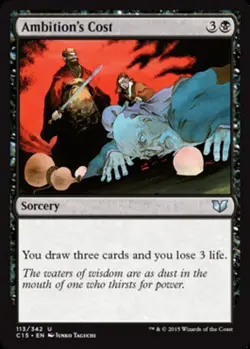 1x Ambition's Cost MTG Commander 2015 NM Magic Regular - Image 1