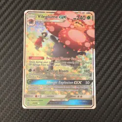 Pokemon TCG Vileplume GX 4/236 Cosmic Eclipse NM - Image 1
