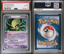 2005 Pokemon Pop Series 2 Celebi EX-Holo #17 PSA 6 EX-MT - Image 3