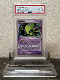 2005 Pokemon Pop Series 2 Celebi EX-Holo #17 PSA 6 EX-MT - Image 4
