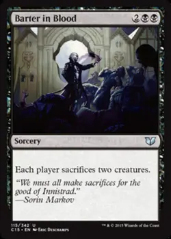 1x Barter in Blood MTG Commander 2015 NM Magic Regular - Image 1