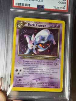 PSA 2 (LOW POP) Dark Espeon HOLO 4/105 Pokemon TCG Neo Destiny 2002 WITH SWIRL - Image 3
