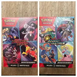 2x Pokemon TCG Booster Bundles - Destined Rivals & Journey Together *New Sealed* - Image 1