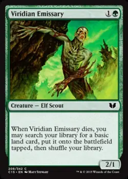 1x Viridian Emissary MTG Commander 2015 NM Magic Regular - Image 1
