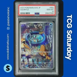 2023 POKEMON JP SVG BLASTOISE SPECIAL DECK #052/049 SQUIRTLE PSA 10 - Image 1
