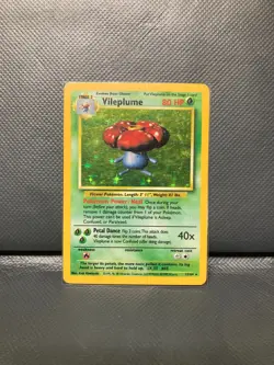 1999 POKEMON JUNGLE NO SYMBOL 15/64 VILEPLUME HOLO LP - Image 1