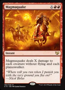 1x Magmaquake MTG Commander 2015 NM Magic Regular - Image 1