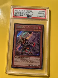 YuGiOh BROTHERHOOD OF THE FIRE FIST-ROOSTER🔥PSA 10 GEM🔥1st ED-2013 SECRET RARE - Image 4