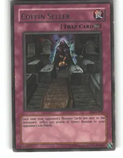 Coffin Seller PGD-093 Rare Pharaonic Guardian Yu-Gi-Oh Moderately Played - Image 1