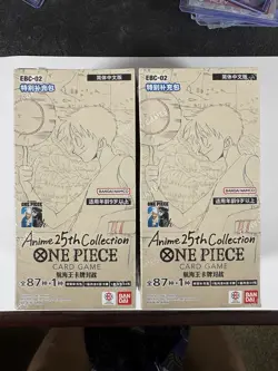 One Piece Anime 25th Collection EBC-02 CN Ver Sealed Booster Box Lot (2) - Image 1