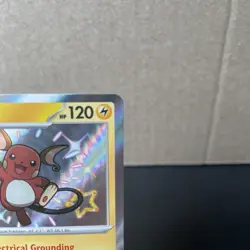 Raichu - 132/091 - Pokemon Paldean Fates Shiny Rare Card NM - Image 2