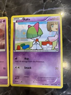 Pokemon Cards Ralts Cute Cards Set Of 2 Near Mint - Image 2