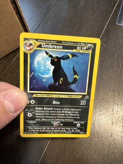Pokemon TCG Umbreon Neo Discovery Holo Rare Card 13/75 - Image 5