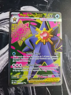 Mega Starmie ex 102/088 Ultra Rare Pokemon Card Mega Evolution Perfect Order - Image 1