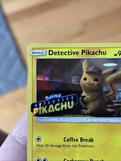 Pokemon Detective Pikachu Promo Stamped Holo SM190 Tcg Card 2019 Foil WOW - Image 4