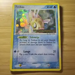 Feebas 49/106 EX Emerald Reverse Holo Stamped 2005 Pokemon TCG Card MP - Image 1