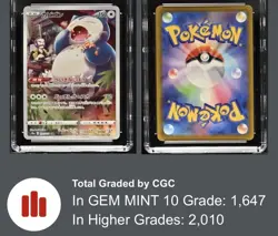 CGC Gem Mint 10 Snorlax 077/071 CHR Dark Phantasma s10a Japanese Pokemon Card - Image 3
