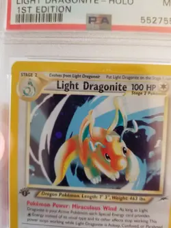 PSA 9 LIGHT DRAGONITE 14/105 1st Edition Neo Destiny Pokemon Card Mint - Image 4