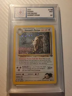 2000 Pokemon Giovanni Persian 8 Holo Gym Challenge Vintage Slabbed Card MYPC - Image 1