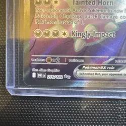 Team Rocket’s Nidoking Ex Mint Condition Pokemon Card 216/182 - Image 2
