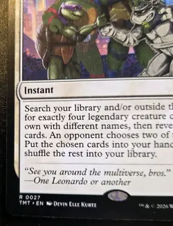 Turtles Forever 0027 Rare Teenage Mutant Ninja Turtles Magic: The Gathering - Image 4