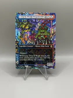 Don & Raph, Hard Science (Borderless) FOIL - Teenage Mutant Ninja Turtles 205 NM - Image 1