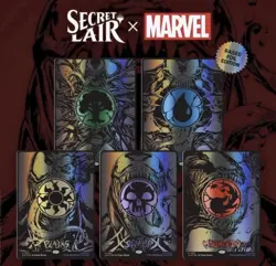 10 Lands - VENOM LANDS RAISED FOIL EDITION Spider-Man: Mana Symbiote - Image 1