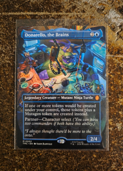 MTG TMNT Mythic Borderless Foil Lot 20 Splinter Shadows Leonardo Gold Stamped - Image 5