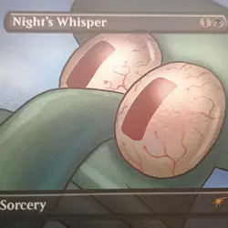 Magic: The Gathering Night's Whisper Secret Lair Drop Rare Sorcery 2025 Tyler W… - Image 1