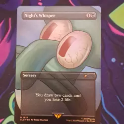 Magic: The Gathering Night's Whisper Secret Lair Drop Rare Sorcery 2025 Tyler W… - Image 2