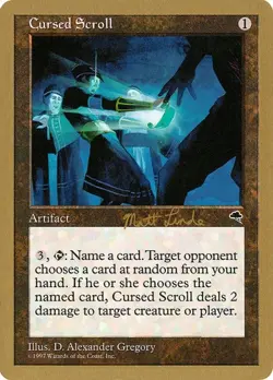 Cursed Scroll (#ml281) World Championship Decks 1999 MP MTG - Image 1