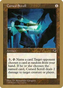 Cursed Scroll (#kb281) World Championship Decks 1999 MP MTG - Image 1