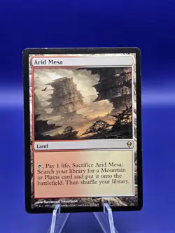 MTG Arid Mesa - Zendikar Regular Lightly Played - Image 1