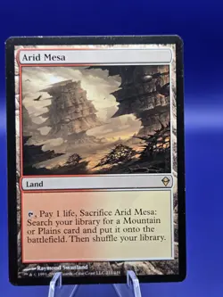 MTG Arid Mesa - Zendikar Regular Lightly Played - Image 3