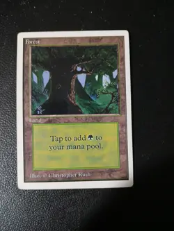 MTG Unlimited Forest (C) MP - Image 1