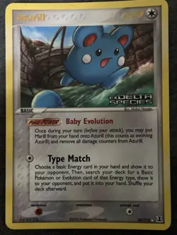 Azurill Pokemon TCG Delta Species 20/113 Stamped Rare Reverse Holo - Image 1