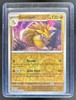 2023 Pokemon SV 151 Sandslash Reverse Holo #028/165 - Image 1
