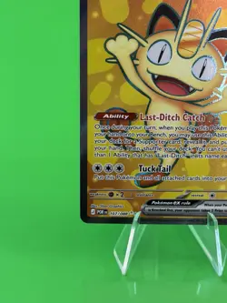 Pokemon Meowth ex Mega Evolution Perfect Order Ultra Rare Full Art 107/088 NM!!! - Image 5