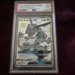 Pokemon PSA 9 MINT Rayquaza GX 177a/168 Premium Collection Promo Holo S#2679 - Image 1
