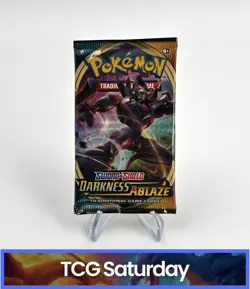 2020 POKEMON SWORD & SHIELD DARKNESS ABLAZE BOOSTER PACK SEALED - Image 1
