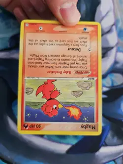 Pokemon EX Team Rocket Returns Magby 24/109 Rare Played - Image 3