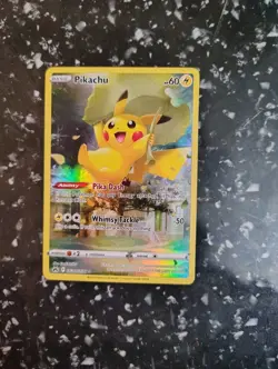 Pokemon Pikachu Ultra Rare Full Art Holo GG30/GG70 Crown Zenith Galarian Gallery - Image 1
