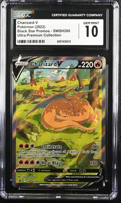 Pokemon Charizard V SWSH260 SWSH: Sword & Shield Promo Cards Holo CGC 10 - Image 1
