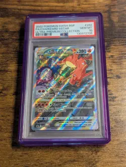 Pokemon 🔥 Charizard VSTAR SWSH262 Promo Holo Ft. Mewtwo 🧬 PSA 10 Gem Mint ✨ - Image 4