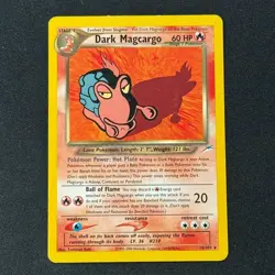Dark Magcargo 18/105 Non Holo Rare Neo Destiny LP Pokemon TCG - Image 1